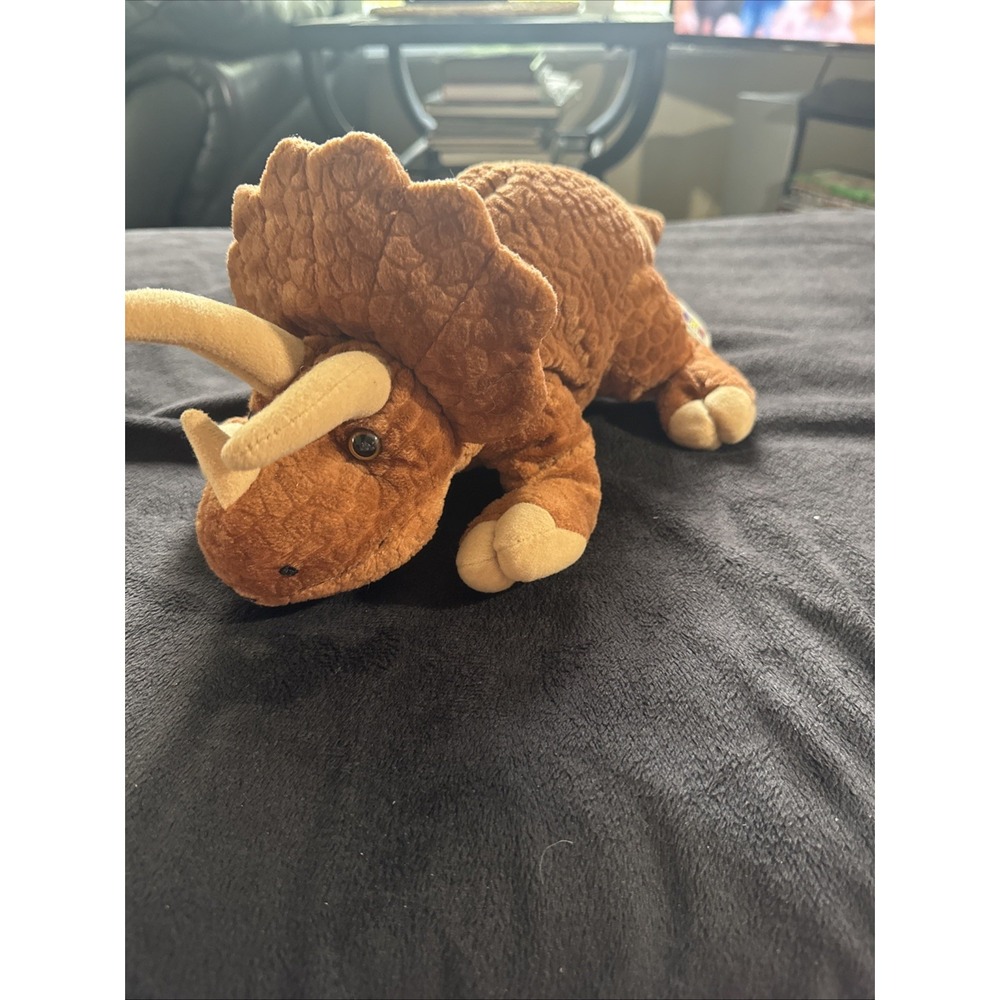14" Triceratops Dinosaur‎ Plush By Aurora